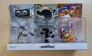 Smash Bros. Amiibo 3-Pack R.O.B./Mr. Game & Watch/Duck Hunt -NIB- Offers Welcome