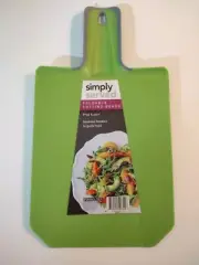 Foldable Cutting Board Green 15" Board Easy Clean Dishwasher Safe Prep & Pour