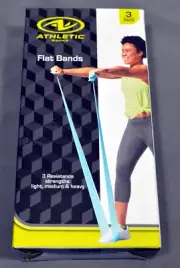 Athletic Flat Bands - light, medium and heavy resistance - NEW