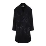 [Dries Van Noten] Dries Van Noten-Black Wool Racos Coat-Uomo M STAND