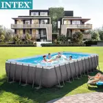 特價清倉特價清倉INTEX超大框架游泳池成人家庭水池管架水池別墅支架泳池大型加厚