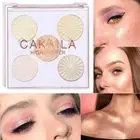 New 5 Color Baked Highlight Palette Shimmer Glitter Highlighting Contour Powder