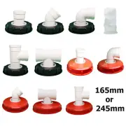 165/245mm IBC Container Lid Filter Ton Barrel Cover Cap Adaptor + filter network