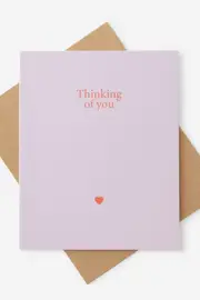 [Typo] Typo - Sympathy Card - Thinking of you SOLID THINKING OF YOU