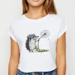 FOAO888現貨CUTE HEDGEHOG T-SHIRTS可愛刺蝟女款短袖新款大尺碼女裝上衣T恤女