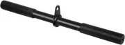 Vishusju Pulldown Straight Bar Rotating Steel with Rubber Grips LAT Pull down Ha