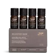 Saje Relaxation Room Calming Diffuser Blend Collection Formulated 4 pcs NEW