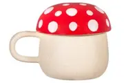 Sass & Belle: Red Mushroom Novelty Mug With Lid