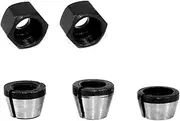 5Pcs Collet Chuck Adapter Engraving Trimming Machine Chucks Trimmer Electric Router Bit Collets Milling Cutter 6mm 6.35mm 8mm Chuck