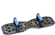 Compact Pushup Board, Ergonomic Household Training Equipment, Multifunctional Men Pushup Stands, Portable Home Workout Equipment for Muscle Exercise, Black