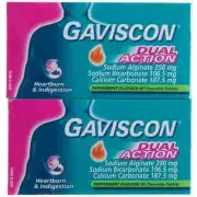 Gaviscon Dual Action Chewable Tablets 2 x 48 Count