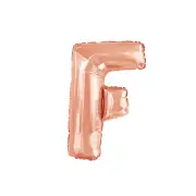 Rose Gold F Alphabet Foil Balloon 35cm Party Decor Supplies AUS Stock