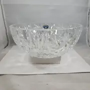 Vintage Bohemia Lead Crystal Bowl 22cm 8.6 Inches Orion Czech Republic 24% NOS