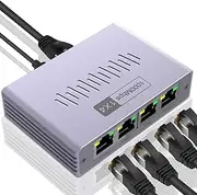 Ethernet Splitter - Internet Cable Splitter | 1 in 4 Router Adapter | High Speed Internet Adapter for Smooth and Dependable Data Transmission | Low-Latency Accessories for Pc, Camera & TV Box