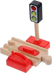 Vaguelly Train Track Accessories Game Crane Car Monster Truck Tracks Trains Electric Train Bulk Roadblock Funny Train Roadblock Wood