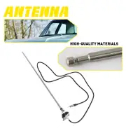 3 Section Retractable Flexible Antenna Round Base For Chevrolet 1946-1990 EAW