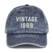 VINTAGE 1989 Cotton Twill Dad Hat Cap birthday classic gift present father's day