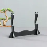 Japanese Samurai Sword Wakizashi Katana Holder Stand Assembly Sword Rack 2 Tier