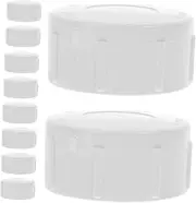 POPETPOP 10pcs PVC Female Threaded End Cap Pipe Plug for Plumbing Sealing for Garden Water Pipes Durable and Easy Installation for Irrigation Systems