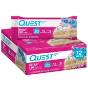 Quest Nutrition Birthday Cake Protein Bars 2.12oz (Pack Of 12)
