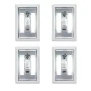 PVC COB LED Switch Wall Night Light Battery Operated Cabinet Garage Light E