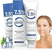 7.5% Hydroxyapatite Toothpaste 2/3 Pack for Enamel Protection, Fluoride-Free Formula with Gentle Mint, for Sensitive Teeth, Daily Protection, Long-Lasting Fresh Breath (2PCS)
