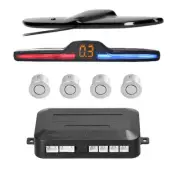 4 Car Parking Sensors LED Auto Backup Reverse Rear Radar System Alert Alarm Kit (for: Peugeot)