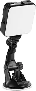 RAYWE W64 Video Conference Lighting Kit with 6W Mini Bi-Color Vlog LED Light 2500K-6500K Dimmable Rechargeable 3 Cold Shoes+Suction Cup Mount for Laptop Live Streaming Online Meeting