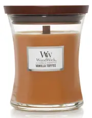 Woodwick Medium Candle - Vanilla Toffee