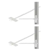 2x Goobay 2.5cm Cable Marker Tie Cord Management w/ Labelling Field Transparent