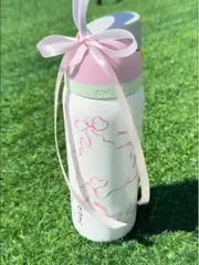 Owala FreeSip Insulated Stainless Steel Water Bottle with Straw - 32oz (958ML) for Sports, Travel & School Pink Bow Tie