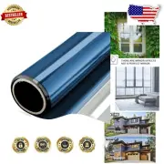 Eco-Friendly One-Way Mirror Window Film - Energy-Saving Heat Control 35.4"x32.8"
