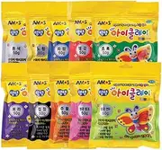 AMOS Clay 50g (1.8oz) Set of 10 Colors/Very Soft and Smooth IClay The Softest Lightest Clay in The World