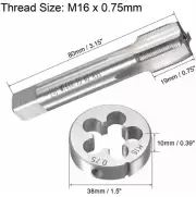 M16 X 0.75 HSS Tap and Die Set Thread Tap and Round Thread Die Right Hand Taper