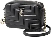 [Jimmy Choo] AVENUECAMERAMNBA Women's Shoulder Bag, BLACK/LIGHTGOLD, BLACK/LIGHTGOLD, Free Size