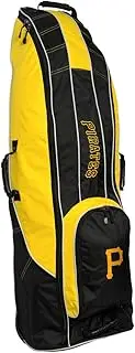 Team Golf MLB Travel Golf Bag, High-Impact Plastic Wheelbase, Smooth & Quite Transport, Includes Built-in Shoe Bag, Internal Padding, & ID Card Holder