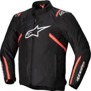 Alpinestars T-SPS V2, textile jacket waterproof , color: Black/White/Neon-Red , size: L