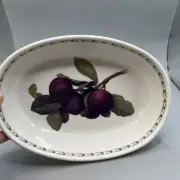 QUEEN'S HOOKER || Oval Ceramic Baking Pan || PLUMS 9.25 x 6.5