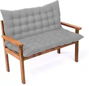 Outdoor Patio Furniture Loveseat Swing Cushions Thicken Backrest Seat Pads for Garden Porch 2/3 Seater Reclining Chairs Replacement Cushions 100 * 100 * 8cm Grey