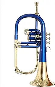 ONLIEST OVERSEAS Euphonium 3-Valve Brass Instrument with Warm Tone, Smooth Valves, for Musicians and Students.