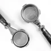 58MM Espresso Bottomless Portafilter, 3 Ears Portafilter with Double-layer Fi...