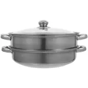 Stainless Steel Steamer Baby Veggie Stovetop Kitchen Cooker Pot with