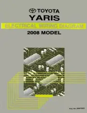 2008 Toyota Yaris Wiring Diagrams Schematics Layout Factory OEM