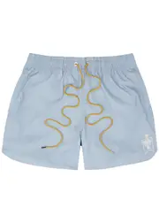 Rhude Logo-embroidered Shell Swim Shorts - Blue - S S