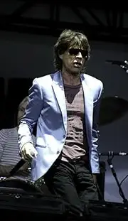Mick Jagger of The Rolling Stones Performing on Stage at Their Press Conference to Announce The Rolling Stones On Stage World Tour Photo Print (24 x 30)