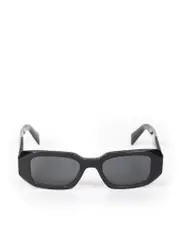 Black Rectangular Tinted Frame Sunglasses