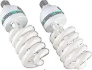 high qualitySet Of 2 X 135w E27 Daylight Photography Light Bulb compatible Photo Studio Video Daylight Bulb 5500k (2pcs)