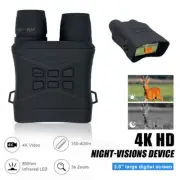 4K HD Night Vision Binoculars 400m Telescope Big Storage Capacity Night Hunting