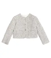 [Bonpoint] Bonpoint Tabitha tweed jacket Y 12 blue