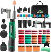 BATOCA S6 Mini Cordless Polisher, 12V Car Buffer Kit for Detailing, 1000-5000RPM